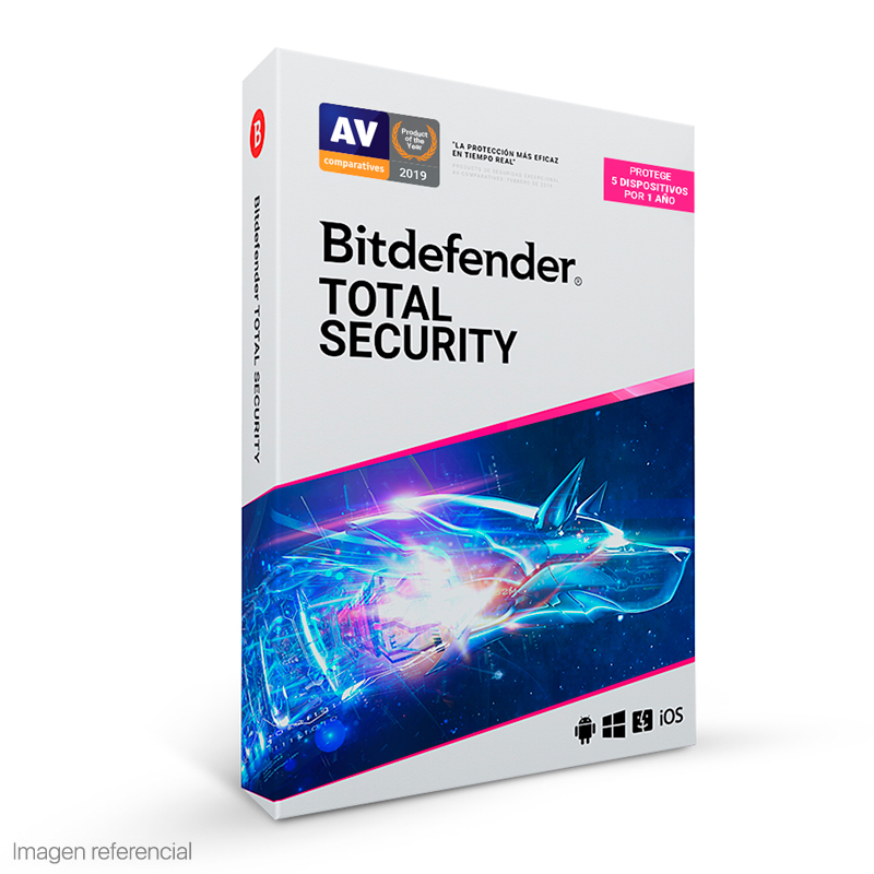 Antivirus Software Bitdefender Total Security (1 dispositivo, 1 año)
