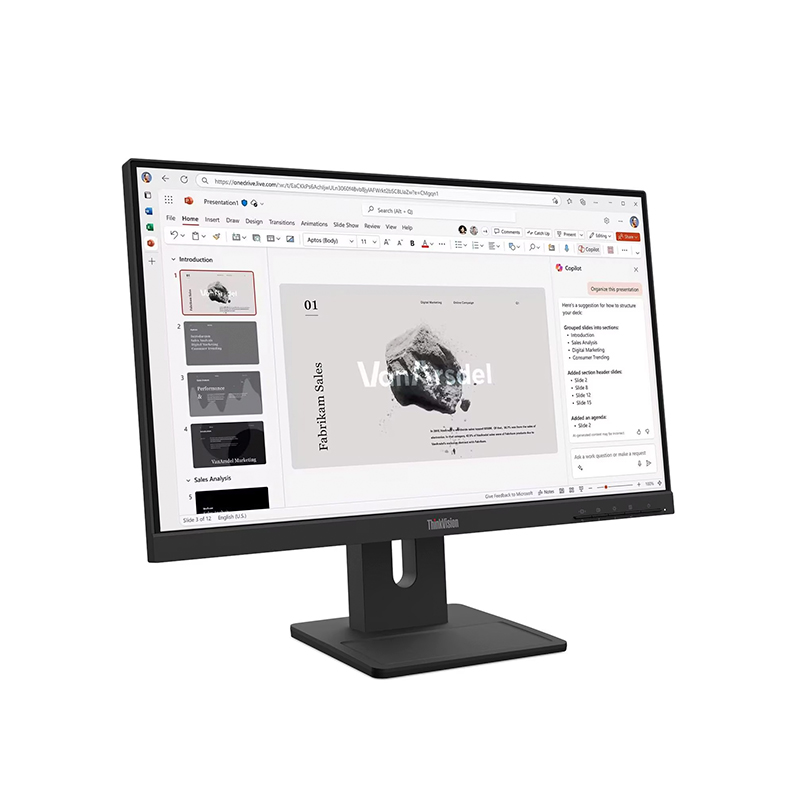 Monitor Lenovo ThinkVision E22-40, 21.5" 1920x1080 WLED IPS, HDMI/DP/VGA Color Raven Black