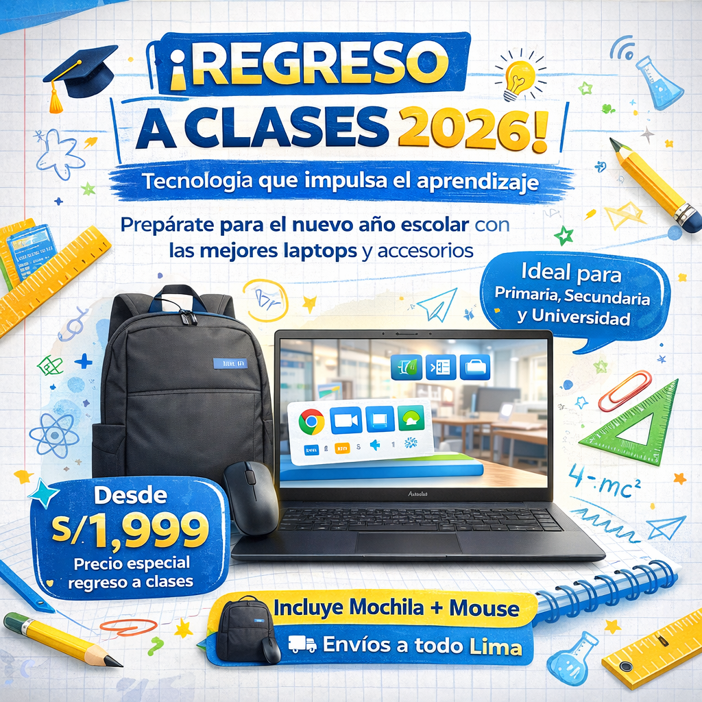 Oferta navideña en laptop seleccionada
